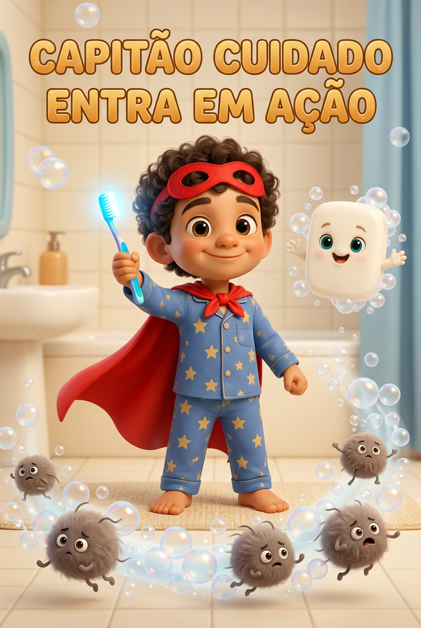 Capa do livro Capitão Cuidado Entra em Ação