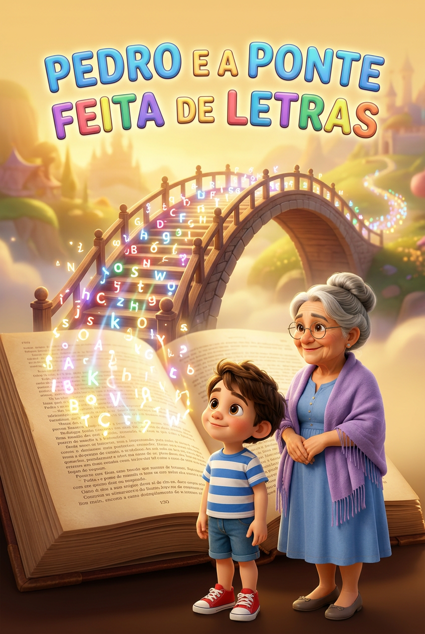 Capa do livro Pedro e a Ponte Feita de Letras