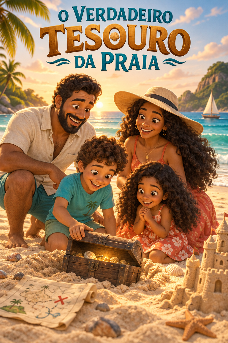 Capa do livro O Verdadeiro Tesouro da Praia